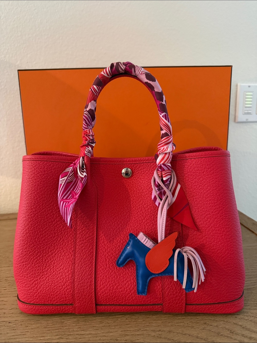 Hermes Garden Party 30 Negonda leather full set excellent condition